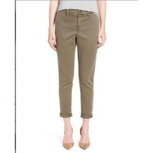 Treasure&Bond High Rise Boyfriend Chinos Olive Size 27